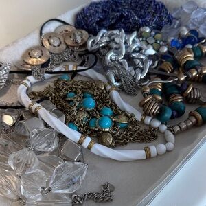 Assorted Jewelry Collection with Turquoise and Silver Accents #137